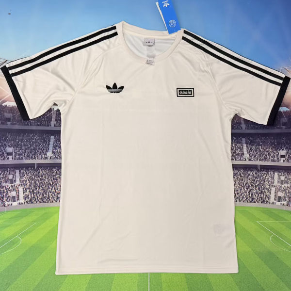 2026 AD x OASIS White Retro Style Fans Soccer Jersey