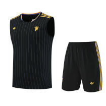 2025/26 M Utd Black Vest Training Jersey(A Set)