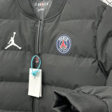 2026/27 PSG x Jordan Black Baseball Cotton Windbreaker Jacket BQ7702 蓝标