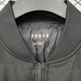 2026/27 PSG x Jordan Black Baseball Cotton Windbreaker Jacket BQ7703 黑标