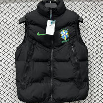 2026/27 Brazil Black Cotton Vest Jacket  J3307 黑色