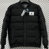 2026/27 Jordan Flight Black Baseball Cotton Windbreaker Jacket BQ7705 白标