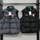 2026/27 Portugal Black Cotton Vest Jacket  J3308 黑色