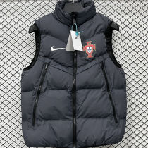 2026/27 Portugal Grey Black Cotton Vest Jacket  J3308 灰黑色