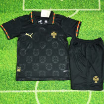 2026/27 Portugal Away Black Kids Soccer Jersey