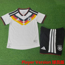 2026/27 Germany Home White Player Version Kids Soccer Jersey 球员版童装