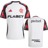 2025/26 Flamengo 1:1 Quality Away White Fans Soccer Jersey 全广告