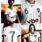 2025/26 Botafogo Third White Fans Soccer Jersey 胸前有广告
