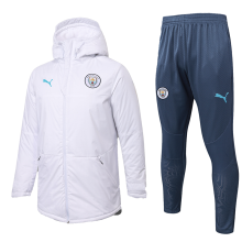 2026 Man City White Cotton Jacket （A Set）