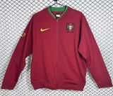 2006 Portugal Red Retro Windbreaker Jacket