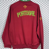 2006 Portugal Red Retro Windbreaker Jacket