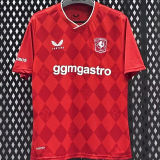 2025/26 Twente Home Red Fans Soccer Jersey