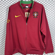2006 Portugal Red Retro Windbreaker Jacket