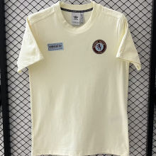 2026 Villa x AD Pure Cotton Retro Style Fans Soccer Jersey