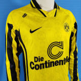 1996/1997 BVB Home Yellow Retro Long Sleeve Soccer Jersey