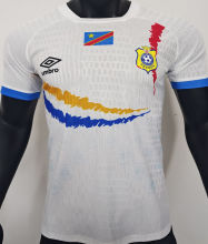 2025 Congo DR Away White Player Version Soccer Jersey 民主刚果