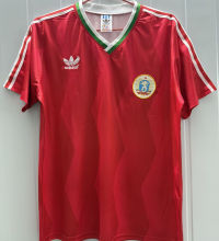 1986 Bulgaria Away Red Retro Soccer Jersey