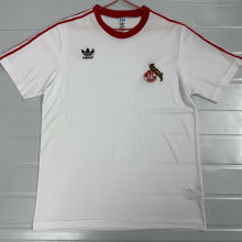 1976/1977 1. FC Köln Home White Retro Soccer Jersey
