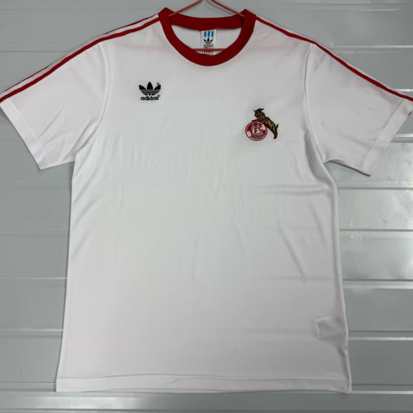 1976/1977 1. FC Köln Home White Retro Soccer Jersey
