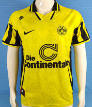 1996/1997 BVB Home Yellow Retro Soccer Jersey