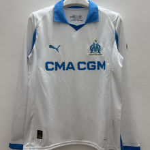 2025/26 MS Home White Fans Long Sleeve Soccer Jersey