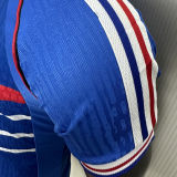 1998 France Home Blue Retro Player Version Soccer Jersey