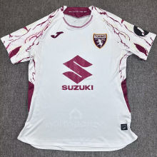 2025/26 Torino Away White Fans Soccer Jersey