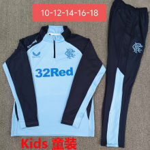 2026 Glasgow Rangers Blue Kids Sweater Tracksuit
