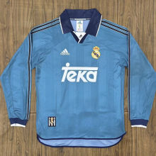 1999/2001 RM Third Blue Retro Long Sleeve Soccer Jersey