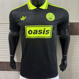 2025/26 AD x oasis #25 Black Retro Style Player Version Soccer Jersey (Have No.25 带号码）