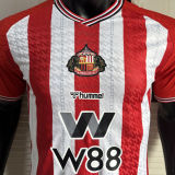 2025/26 Sunderland Home Player Version Soccer Jersey