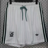 2025/26 LFC White Retro Style Shorts Pants