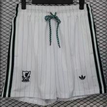 2025/26 LFC White Retro Style Shorts Pants