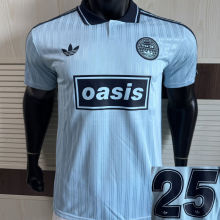 2025/26 AD x oasis #25 Blue Retro Style Player Version Soccer Jersey (Have No.25 带号码）
