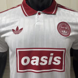 2025/26 AD x oasis #25 White Retro Style Player Version Soccer Jersey (Have No.25 带号码）