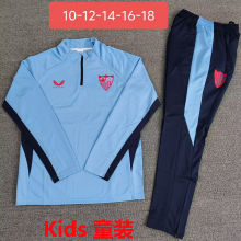 2026 Sevilla FC Blue Kids Sweater Tracksuit
