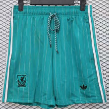 2025/26 LFC Green Retro Style Shorts Pants