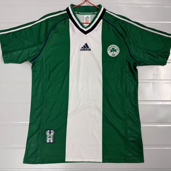 1998/1999 Panathinaikos Home Green Retro Soccer Jersey