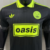 2025/26 AD x oasis #25 Black Retro Style Player Version Soccer Jersey (Have No.25 带号码）