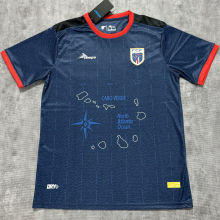 2025 Cape Verde Home Blue Fans Jersey