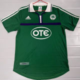 2000/2001 Panathinaikos Home Green Retro Soccer Jersey