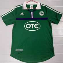 2000/2001 Panathinaikos Home Green Retro Soccer Jersey