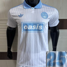 2025/26 AD x oasis #25 White Retro Style Player Version Soccer Jersey (Have No.25 带号码）