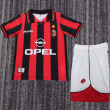 1997/1998 AC Home Retro Kids Soccer Jersey