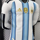 2026/27 Argentina Home Player Version Long Sleeve Soccer Jersey  背上有1893