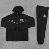 2026 In Milan Black Windbreaker Jacket  （A Set）