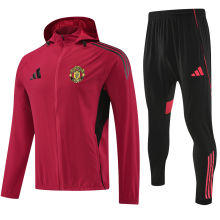 2026 M Utd Red Windbreaker Jacket  （A Set）