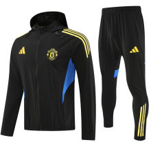 2026 M Utd Black Windbreaker Jacket  （A Set）
