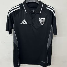 2025/26 Sevilla FC Black POLO Jersey 有领