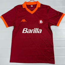 1985/1986 Roma Home Red Retro Soccer Jersey